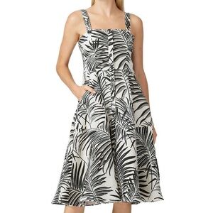 HUTCH Aidy Palm Print Dress